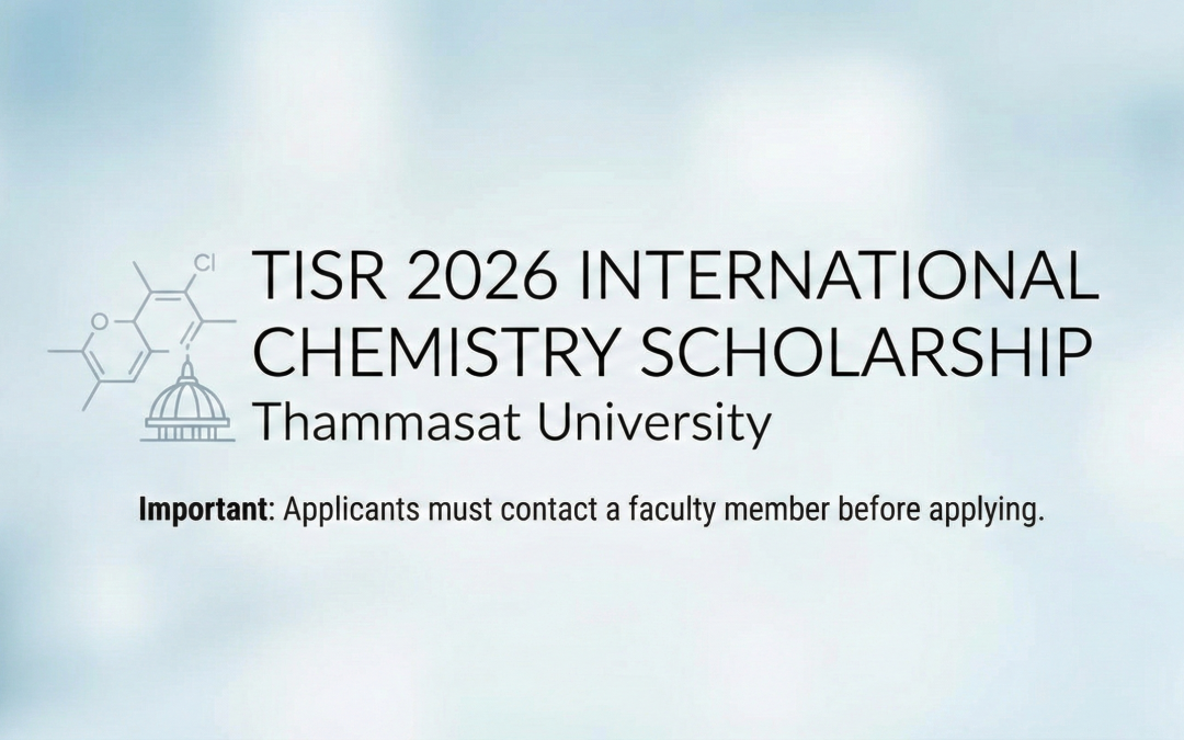 International Student Recruitment & Scholarships (TISR 2026) – Department of Chemistry